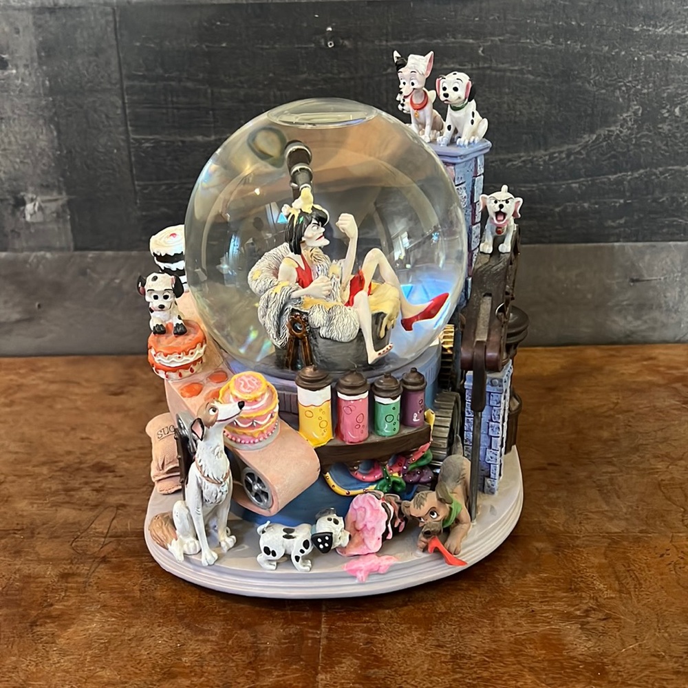 102 Dalmatians “ Cruella Deville” Bakery Scene Snow Globe